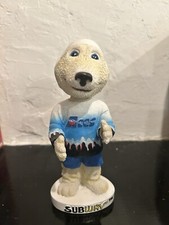Alaska Aces Hockey Team Boomer the Polar Bear Mascot Bobblehead in Original Box picture