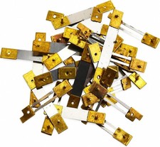 10 Piece French Clock Pendulum Suspension Springs with Brass End Blocks picture
