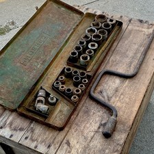 Vintage Enderes Socket Set in Case w/ Crank Handle picture