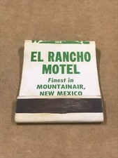 Vintage Used El Rancho Motel - Mountainair,NM - Matchbook, Matchcover picture