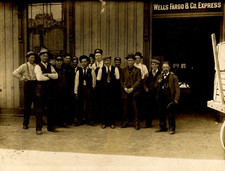 C.1910  SAN JOSE, CA, WELLS FARGO ID'D EMPLOYEES STORE FRONT PHOTO F34 picture