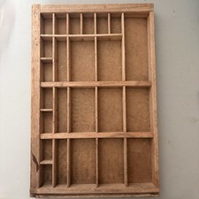 Wood Frame Trinket Display Shadowbox Shelf Miniature Collectibles Vintage Curio picture