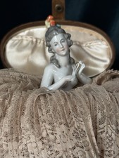German Porcelain 5” Half Doll Marie Antoinette Style by Dressel and Kister picture