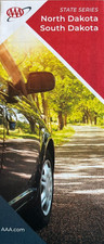 New AAA NORTH DAKOTA - SOUTH DAKOTA STATE ROAD MAP Highway ND/SD LATEST 2024 picture