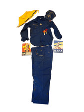 Vtg 1950s 1960s Cub Scout Uniform Set Shirt Pants Scarf Cap Lansing Michigan T3 picture