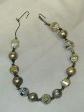 Japan Glass Bumpy Square Bead Chain Vintage Garland Christmas Ornament 1950's picture