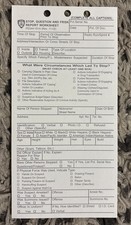 Vintage NYPD Stop Question And Frisk Report Worksheet picture