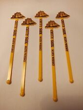 5 CUTTY SARK SCOTS WHISKEY SHIP LOGO STIR STICKS GREAT FOR VINTAGE COLLECTION picture