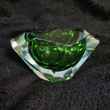Flavio Poli Murano Sommerso diamond glass bowl 1960s picture