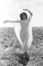 Portrait of Spanish actress Africa Pratt as she poses in a tra- 1976 Old Photo picture