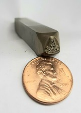 Masonic Lodge Past Master Mason Penny Punch Stamping Tool  Freemason  picture