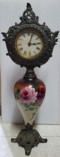 Vintage Victorian Style Porcelain Ewer Mantle Clock picture