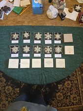 Gorham Sterling Silver Snowflake Ornaments 1970-1979 Complete 10 Year Set picture
