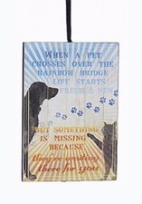 KSA WOODEN PET LOSS PLAQUE ORNAMENT 