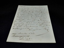 Eugene SUE - Signed Autograph Letter - to Léonce de Lamothe - 1857 picture