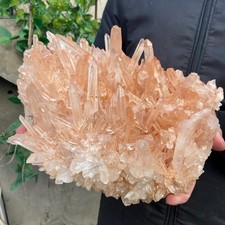 11.5lb Natural clear white quartz crystal cluster mineral specimen healing picture