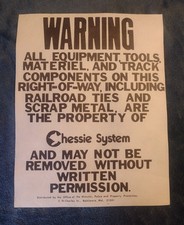 Property Railroad Posters From The Chessie System From Around 1990-80 Mint... picture