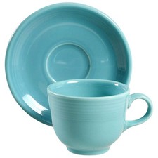 Homer Laughlin  Fiesta Turquoise  Cup & Saucer 221332 picture