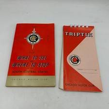 1974-75 AAA Chicago Motor Club South Central Tour Book & Vintage TripTik picture