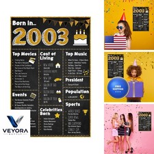 Renditions Gallery 18th Birthday Poster 2003 Birth Year 24x36 picture