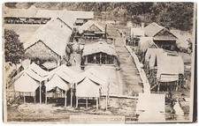 real photo Panama Canal Zone - General Woods Camp mailed antique postcard RPPC picture