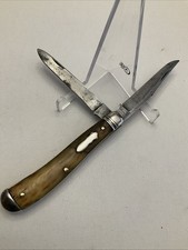 Vintage Schrade/Walden USA 2 Blade Trapper #293 Bone 1946-1973 Era 3 7/8”clsd picture