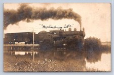 J92/ Martinsburg Lake West Virginia? RPPC Postcard c1910 Railroad Loco 176 picture