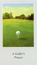 GOLFER'S PRAYER - Laminated  Holy Cards.  QUANTITY 25 CARDS picture