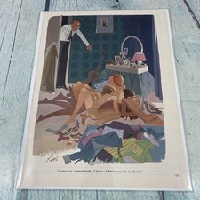 1973 Sexy Adult Cartoon Linda Vintage Print Ad/Poster Pinup Art Magazine Page picture
