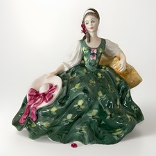Retired Royal Doulton Elyse Figurine Woman in flora Dress HN2429 England EUC picture
