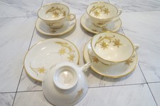 Mid Century Lenox China. Set of 4 cups and saucers. Mint condition. Bone White . picture