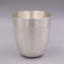 Pure 999 Fine Silver Tea Cup Hammer Pattern Water Wine Cup Cup Tea Sets 1.6inchH picture