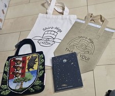 Ghibli Museum Mitaka Shirahige's Cream Puff Chenille Tote Bag L Insulated picture