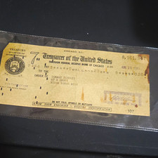 Vintage 1944 U.S. Treasury tax refund check picture