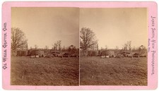 OHIO STEREOVIEW - Grafton - Oil Wells - James Lyle Smith 1870s RARE picture