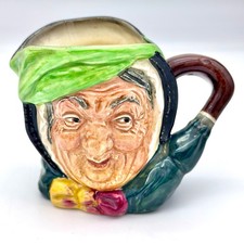 VTG Royal Doulton Sairey Gamp Toby Mug Creamer Pitcher D5528 Dickens England 3in picture