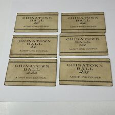 1920s 1930s Albert Lea MN Elks Chinatown Ball Ticket Lot picture