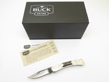 Buck Custom 055 The 55 Chip Flint Stag Handle Folding Lockback Pocket Knife picture