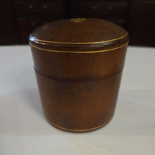 Vintage Brown Italian Florentine Leather Jewelry Box Case  1950s EUC picture