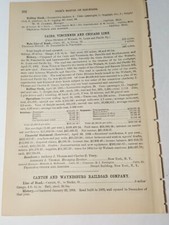 1887 train document CAIRO VINCENNES & CHICAGO LINE railroad Tilton Illinois  picture