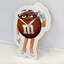 M&M's Vintage - Wall Clock - Brown M&M - Pre-owned - New Battery-No nuts Here* picture