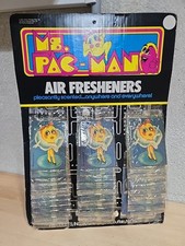 Vintage Ms. Pac-Man Air Fresheners 36-Pk Store Display 80s Bally Midway Unused picture