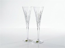 Waterford Crystal Lismore Diamond Toasting Flutes Pair NEW WITH TAGS Champagne picture