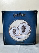 Harry Potter Slytherin 3 Piece Ceramic Dining Set Warner Brothers Authentic NIB picture