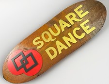 Vintage Wooden Advertising Sign SQUARE DANCE Clothing Department Store Salvage picture