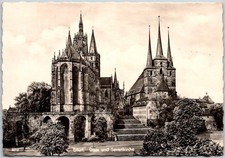 Erfurt Germany Dom and Severikirche Cathedral Complex C.1910s Sepia RPPC picture