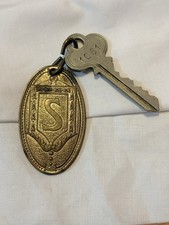 Vintage Hotel Statler Buffalo NY Room Key & Brass Fob Rm 1061 - 1920s/1930s Rare picture