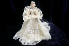 Exquisitely Dressed  Antique German Half Doll Bride picture