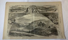 1862 magazine engraving~11x16~ARMY OF POTOMAC, BATTLE THOROUGHFARE GAP, Virginia picture