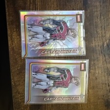 2026 Topps Chrome Marvel 020 CAPTAIN BRITAIN Lightning Refractor Hobby Exclusive picture